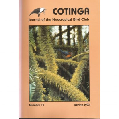 Cotinga Issue 19 Spring 2003
